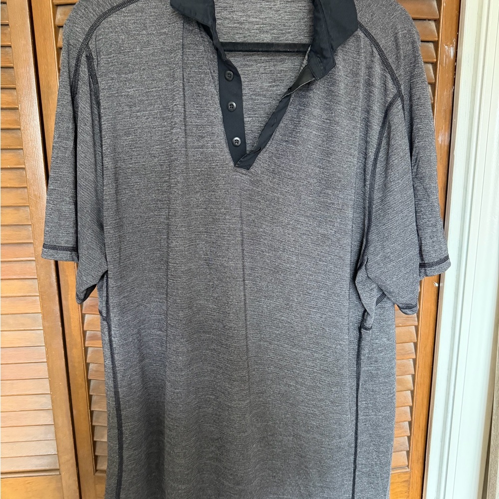 Lululemon Athletica Charcoal Polo Shirt
